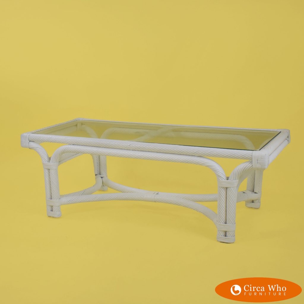 Twisted Reed Oval Coffee Table | Circa Who