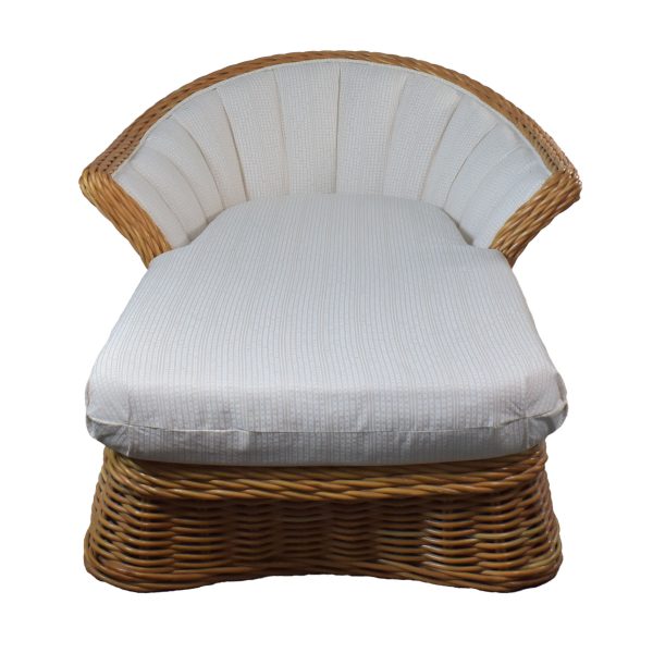 Woven Rattan Chaise Lounge