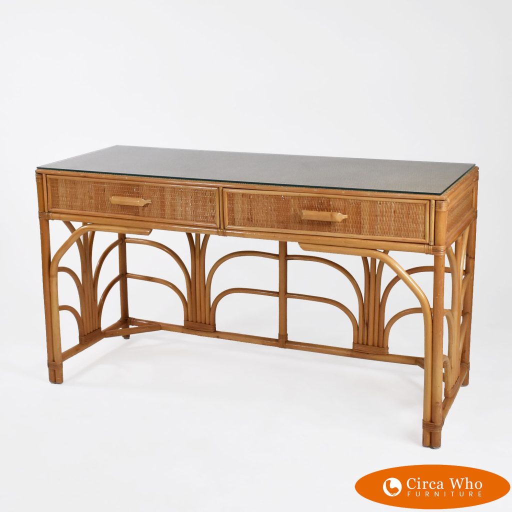 Woven Rattan Desk Circa Who