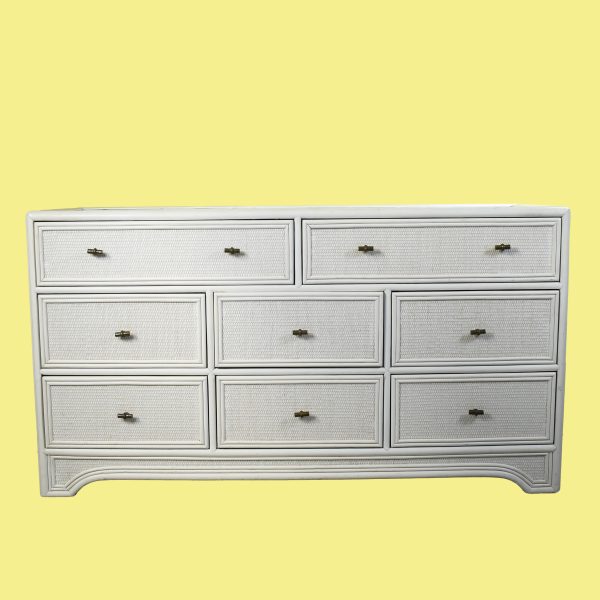 Woven Rattan Dresser by Ficks Reed