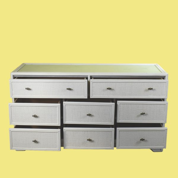 Woven Rattan Dresser by Ficks Reed