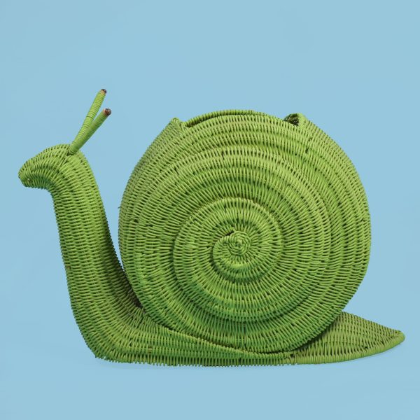 Woven Rattan Green Snail