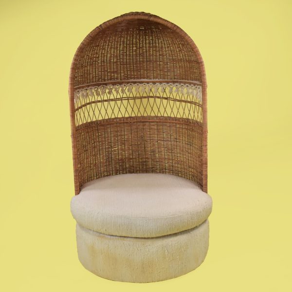 Woven Rattan Hooded Chair