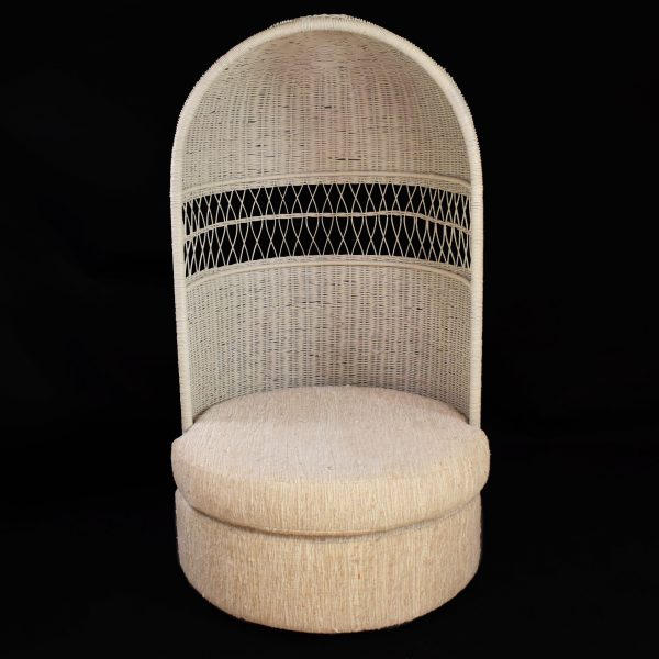 Woven Rattan Hooded Chair