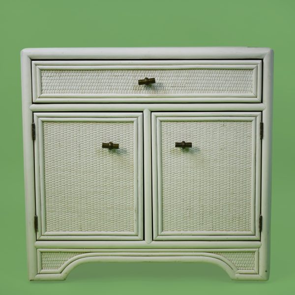 Woven Rattan Nightstand by Ficks Reed