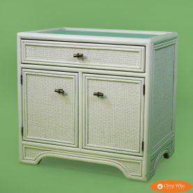 Woven Rattan Nightstand by Ficks Reed
