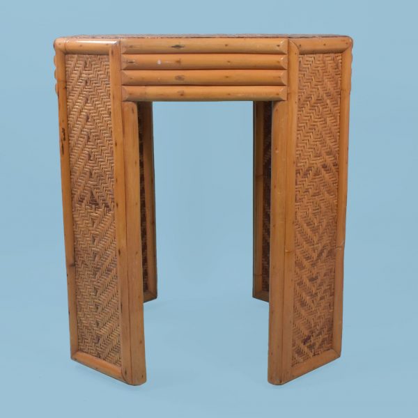Woven Rattan Occasional Table