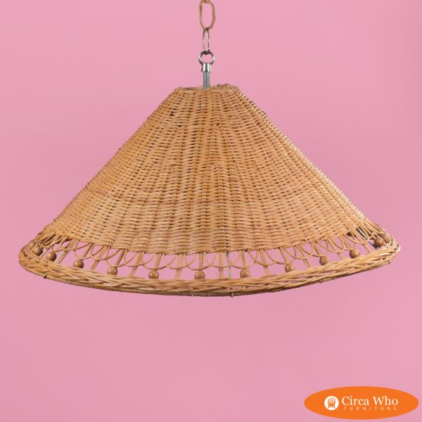 Woven Rattan Pendant Light