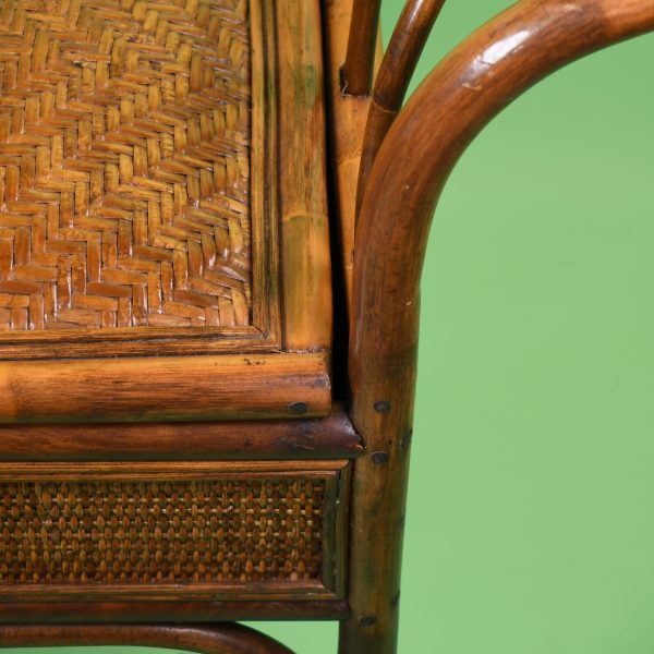 Woven Rattan Storage Bench