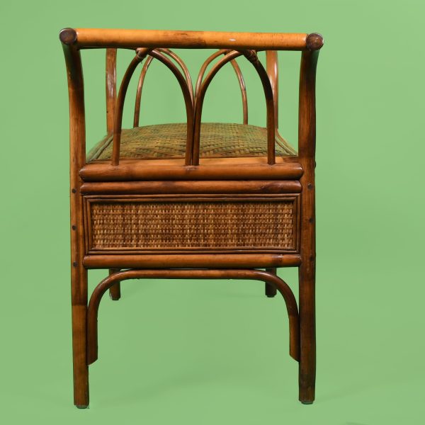 Woven Rattan Storage Bench