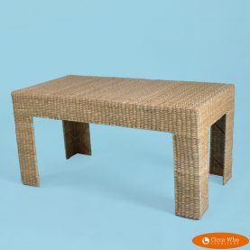 Woven Rattan Table by the artist Mario Lopez Torres