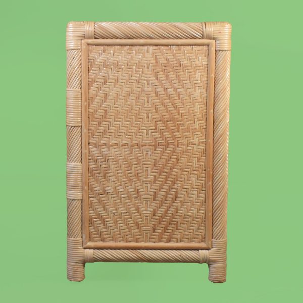 Woven Rattan and Pencil Reed Dresser