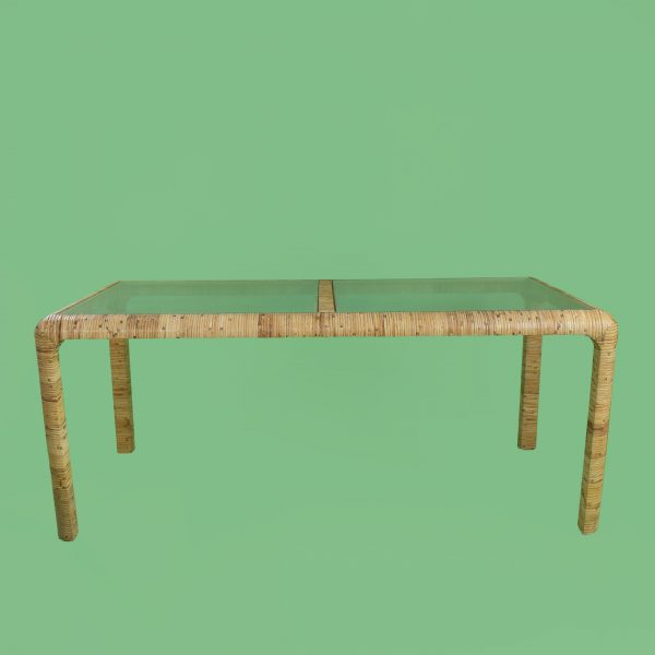 Wrapped Rattan Dining Table