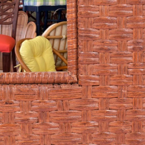Wrapped Rattan Oversize Mirror