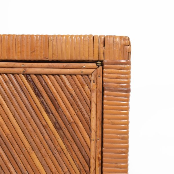 Wrapped Rattan Pencil Reed Cabinet