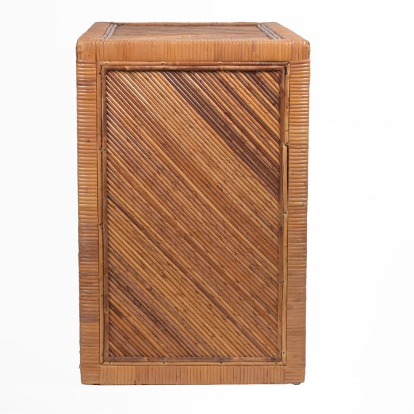 Wrapped Rattan Pencil Reed Cabinet