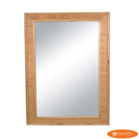 Wrapped Rattan Rectangular Mirror