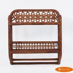 Wrapped Rattan Small Hanging Shelve