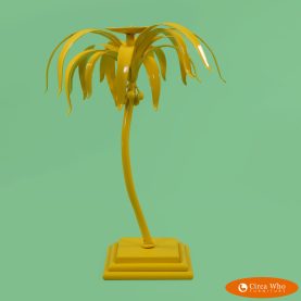 Yellow Palm Tree Candle Holder