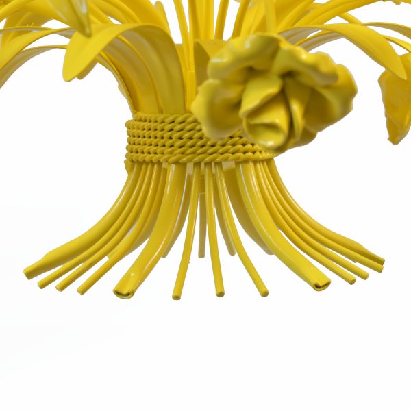 Yellow Tole Chandelier B1099- Circa Who Furniture
