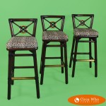 set of 3 Bar Stools by McGuire